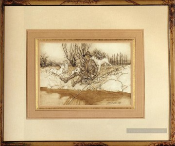 Rip Van Winkle illustrateur Arthur Rackham Peinture à l'huile